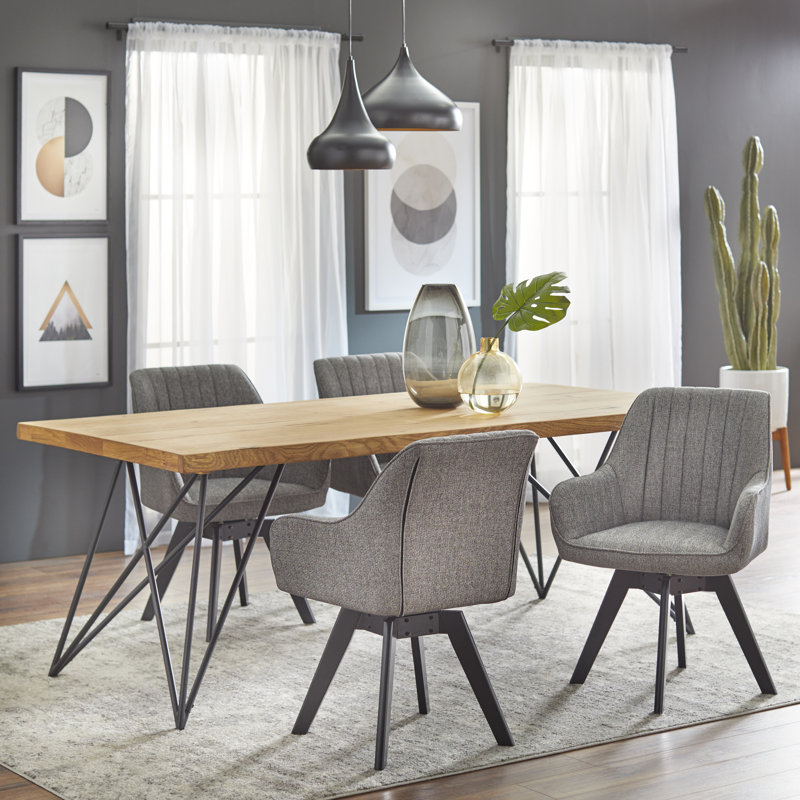 Ensemble de salle à manger Seaberg, 5 pièces : 1 table, 4 chaises
