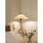 Vintage Iron & Fabric Pleated Floor Lamp