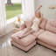 Canapé modulaire modulaire en forme de L avec repose-pieds, tissu chenille de qualité supérieure, dossier capitonné, conception ergonomique-1086400598