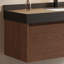 Meuble-lavabo moderne simple Floading de 48 pouces, en bois massif brun, dessus en pierre brune, 2 tiroirs-1004267882