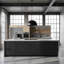 24" Diameter Black Integrated LED Pendant Light