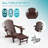 Adjustable Adirondack Chair With Retractable Ottoman Set Of 2-1549723437