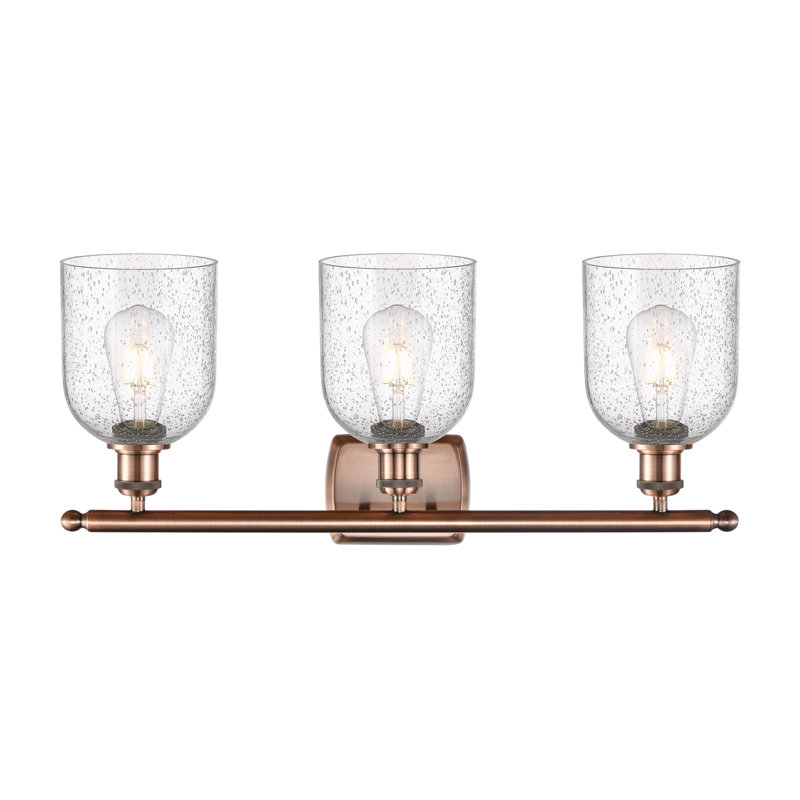 Meuble-lavabo à 3 lumières 26 po Ballston Anacaren, Grainé, Cuivre antique