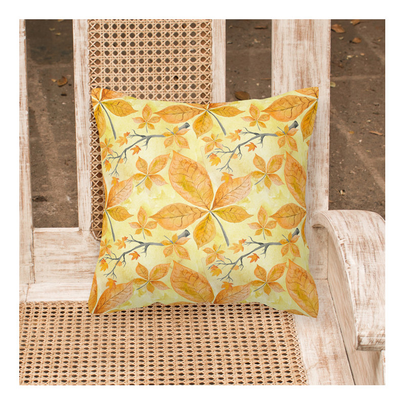  Coussin extérieur Fall Leaves and Branches, 14 po x 14 po