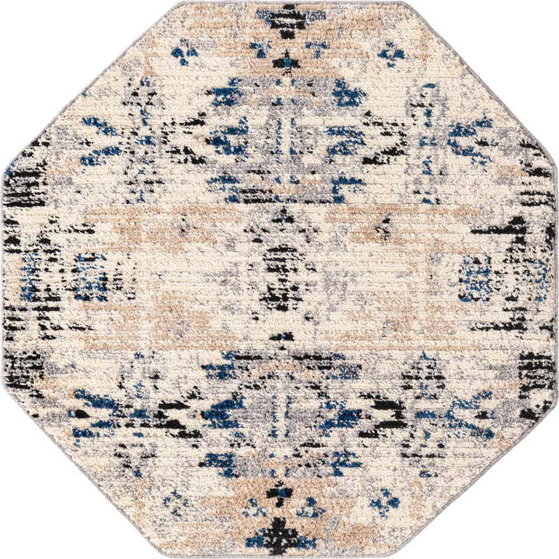 Tucson Geometric Indoor Rug, Octagon 4' x 4'