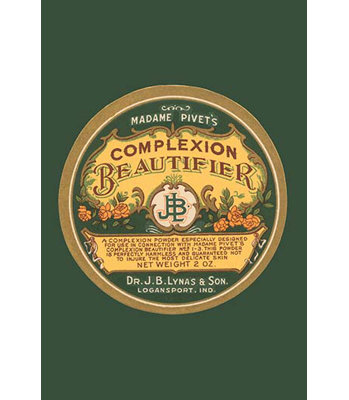 « madame pivet complexion beautifier », affiche rétro