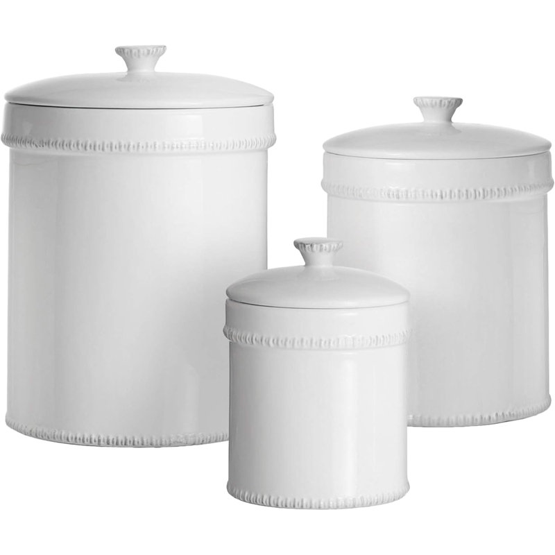 Ensemble de 3 pots Bianca Dash White
