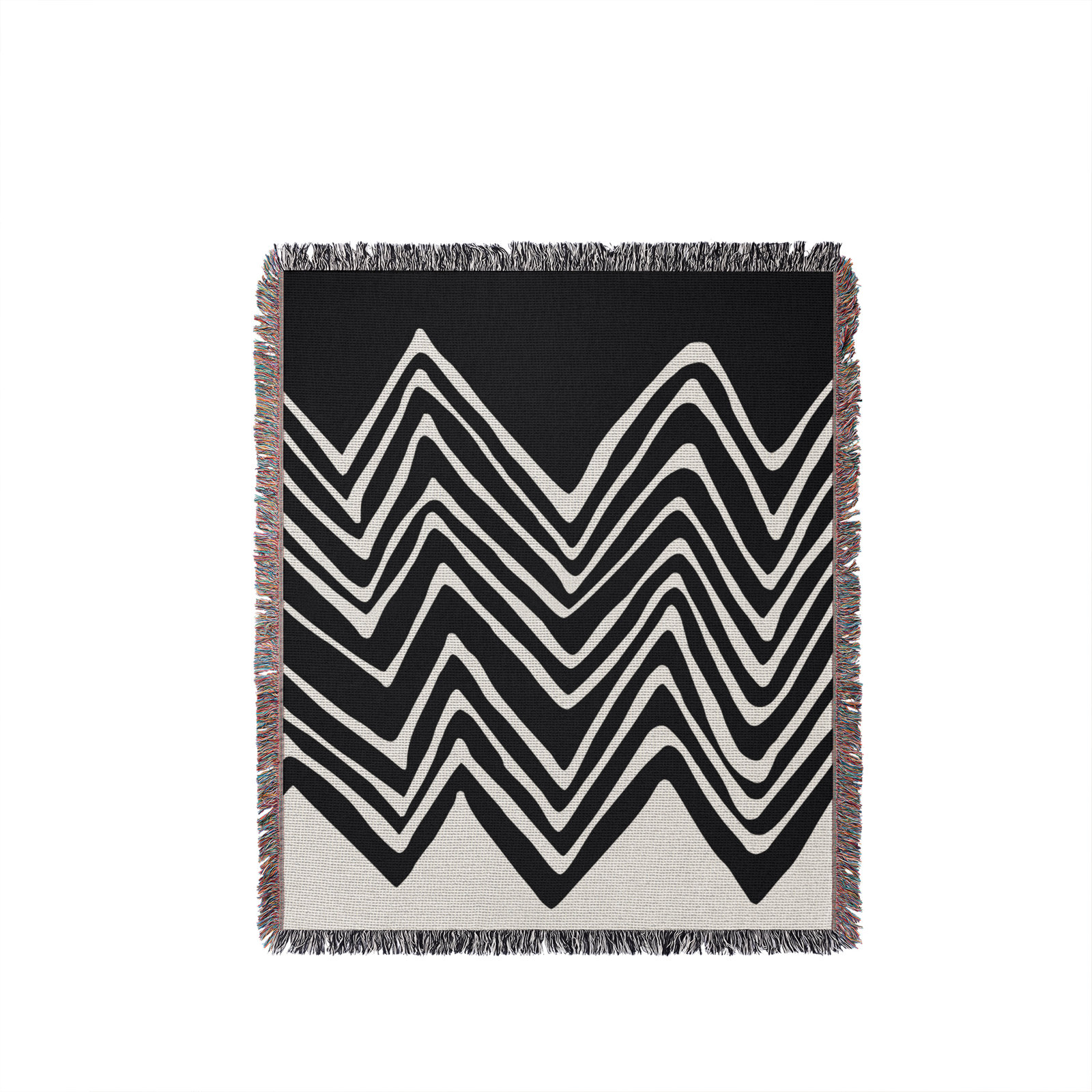 Addai Throw Blanket, 60" H x 80" W (Queen), Black