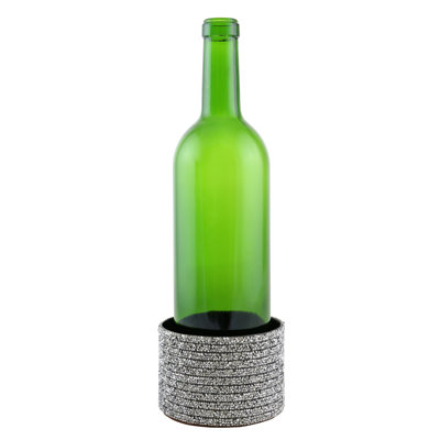 Sous-verre à vin en métal décoré surface protector