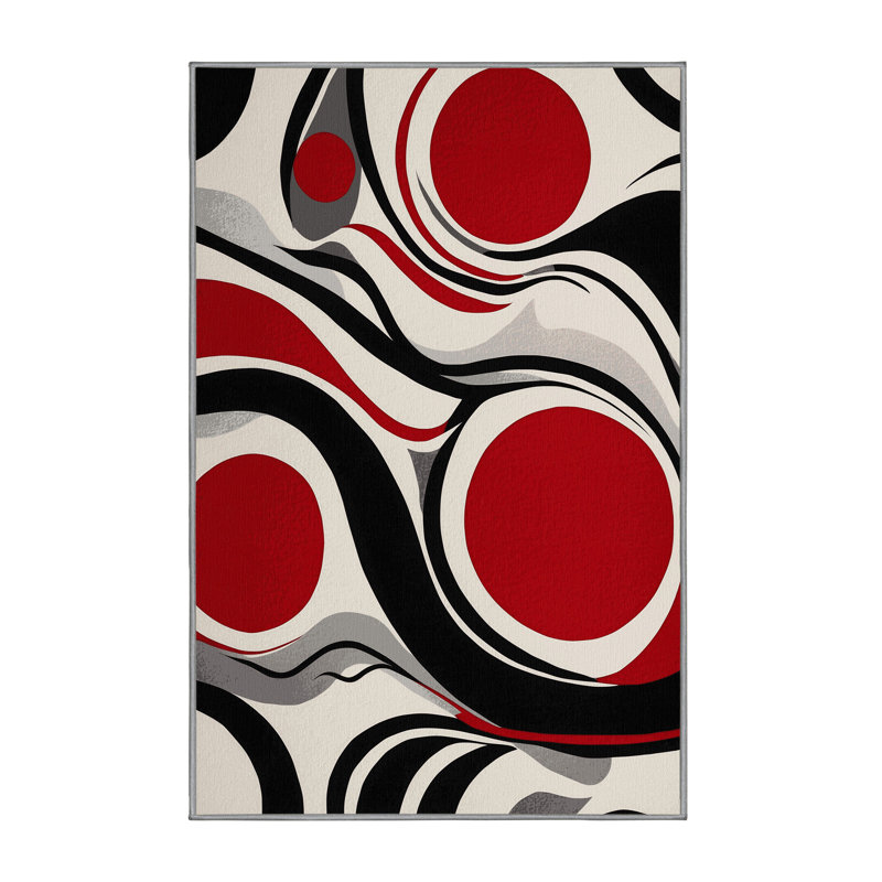 Tapis Cerise Glow, Rectangulaire 2 pi x 3 pi