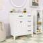 Meuble-lavabo 30 po avec lavabo, 3 tiroirs et portes à fermeture en douceur