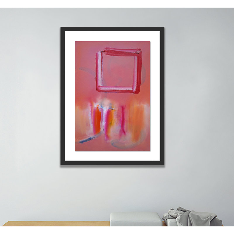 Souk Daylight Print by Charles Stuart, Black, 40" H x 29" W x 2.5" D, Light Red/Light Yellow/Pink/Black/White