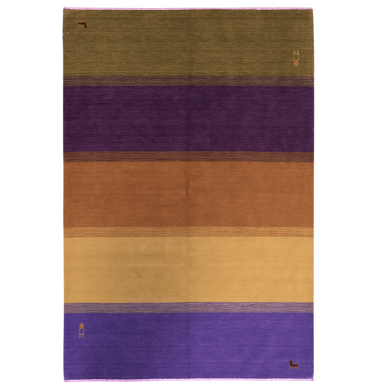 Wool Striped Area Rug