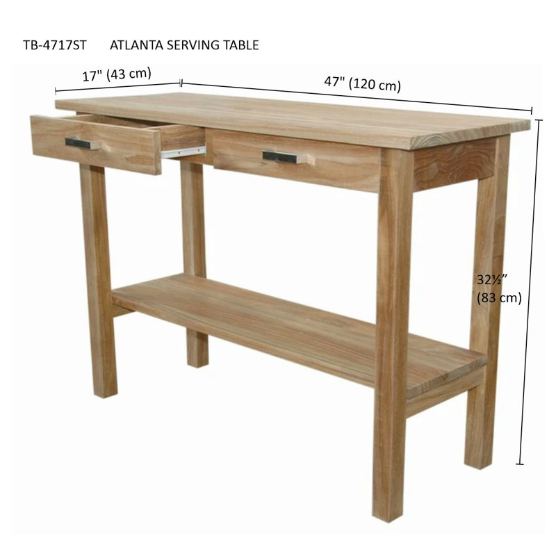 Modena Solid Wood Bar Table