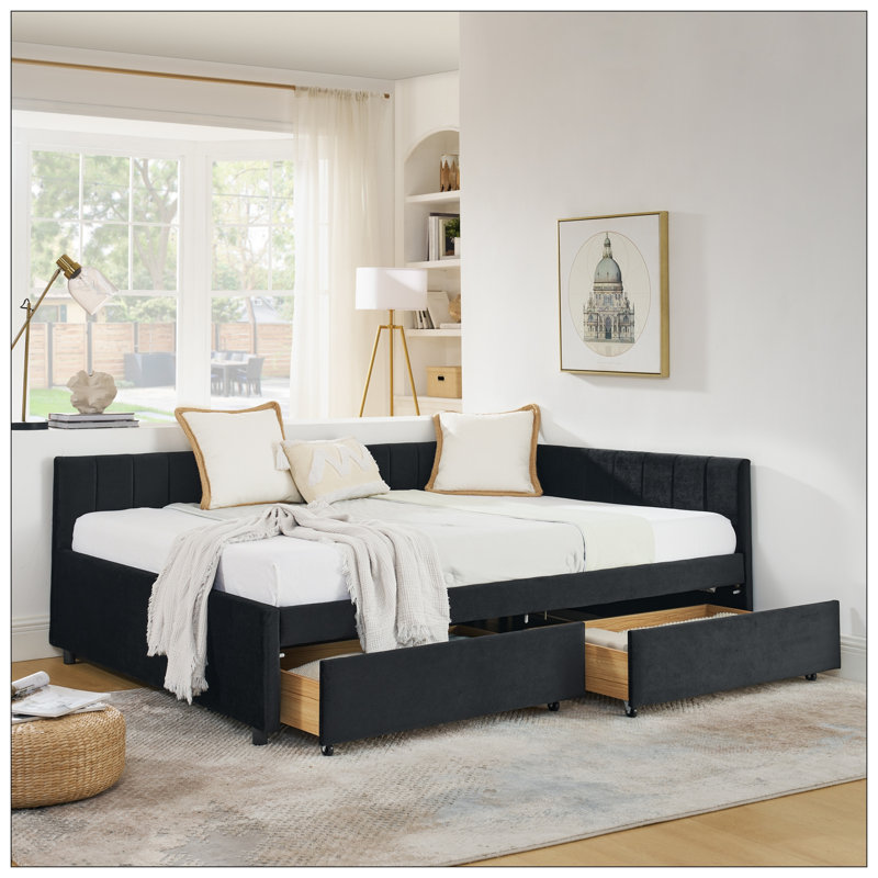 Lit pour chambre à coucher, Noir