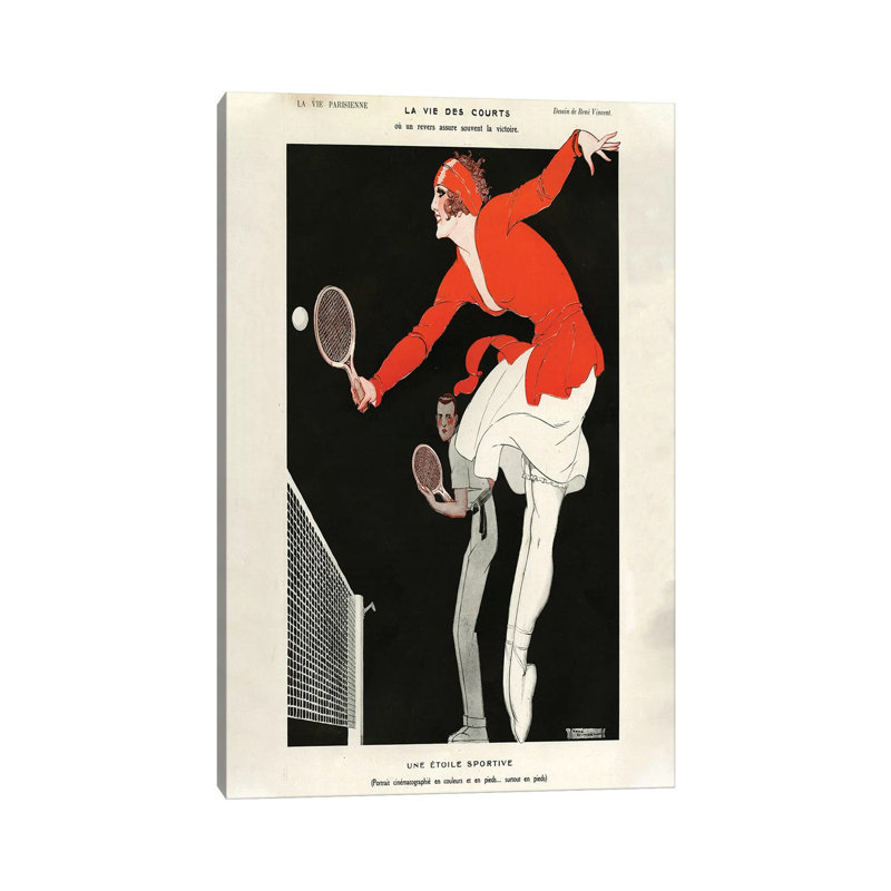 1921 La Vie Parisienne VI Plate by The Advertising Archives - Wrapped Canvas Gallery-Wrapped Canvas Giclée