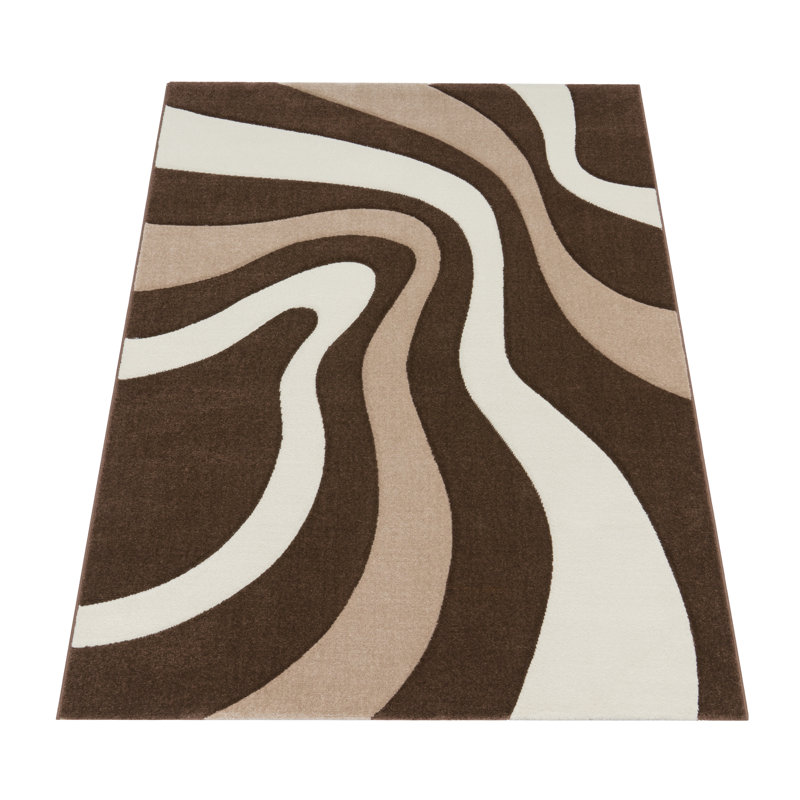 Janessa Abstract Area Rug, Rectangular 60 x 110cm