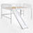 Low Loft Bed With Slide-237769010-237769011