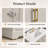 Wilce Snowline Freestanding Double Sink Bathroom Vanity With Engineered Stone Top-536950031