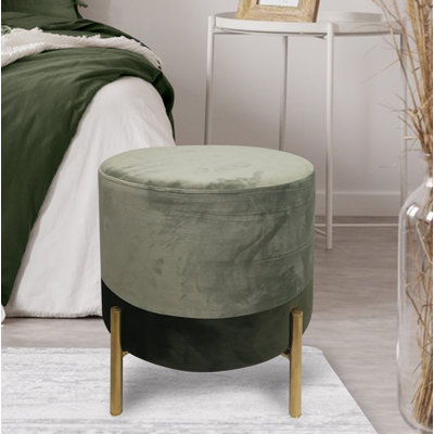 Velvet Ottoman