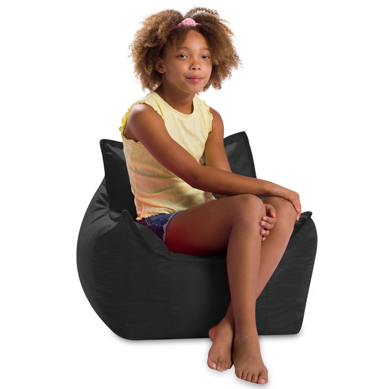 Fauteuil à billes Posh Creations, Mélange de polyester noir