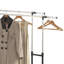 Genoveva Adjustable Rolling Clothing Rack
