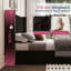 Modern Velvet Upholstered Wingback Bed With Vertical Channel Tufted Headboard-1969074595-1969074597