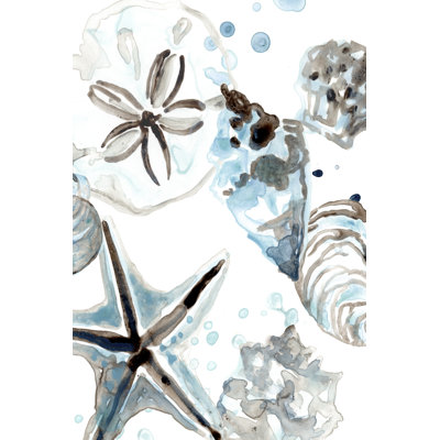 Cerulean Seashells IV - Painting