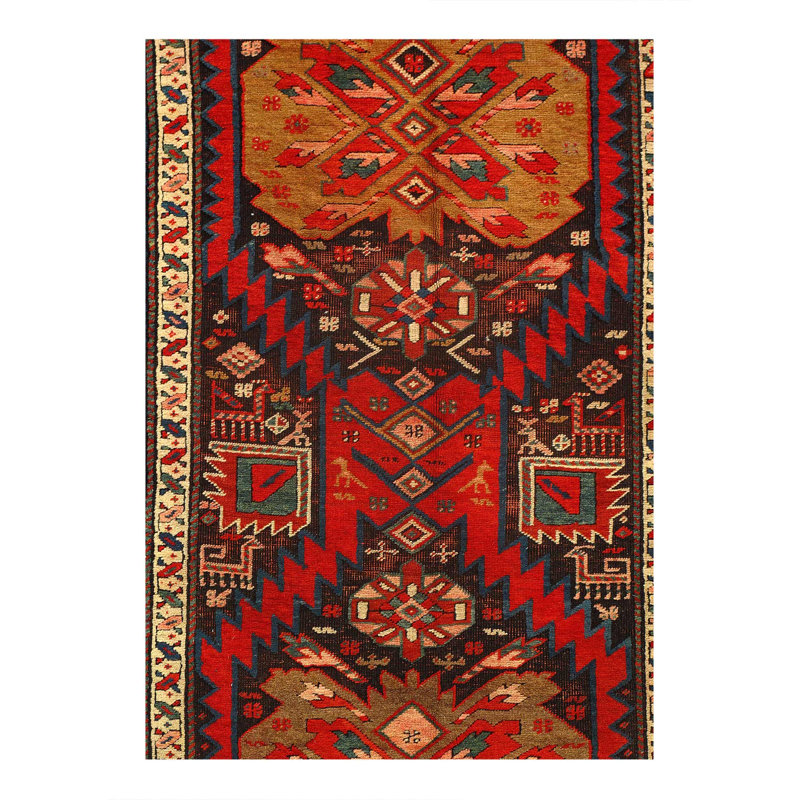 Rust Antique Persian NW Rug 3'5"x 7'