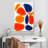 Avery Orange Blue Shapes Abstract-108390840