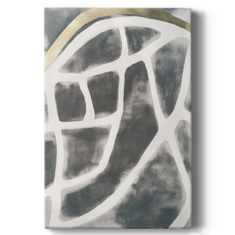 Abstrait, toile tendue avec châssis de format CD XXI - Prêt à être accroché, H 27 po x l 18 po