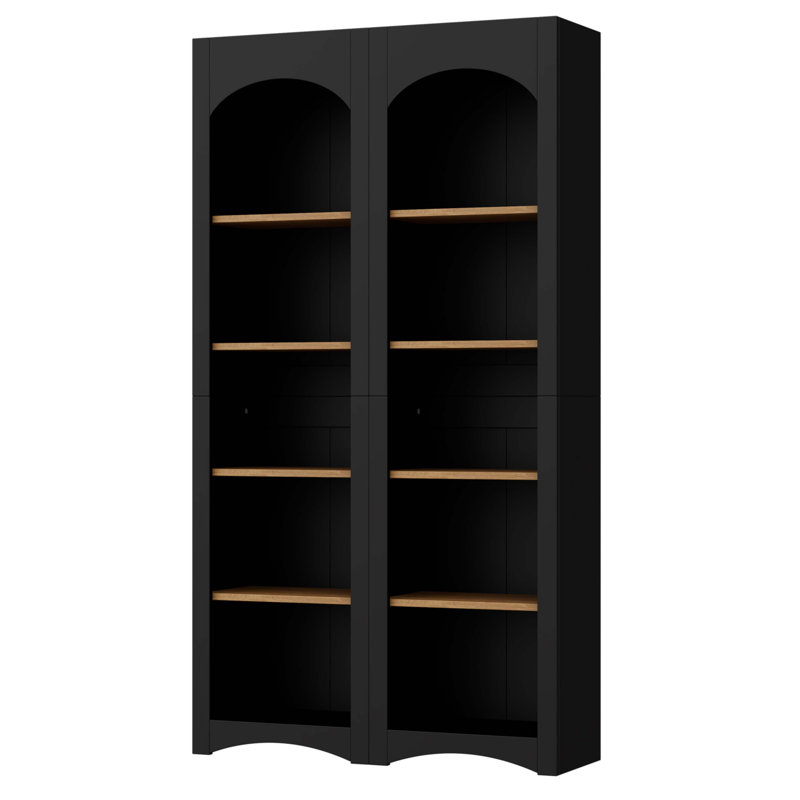 Bibliothèque autoportante à 5 niveaux, Noir