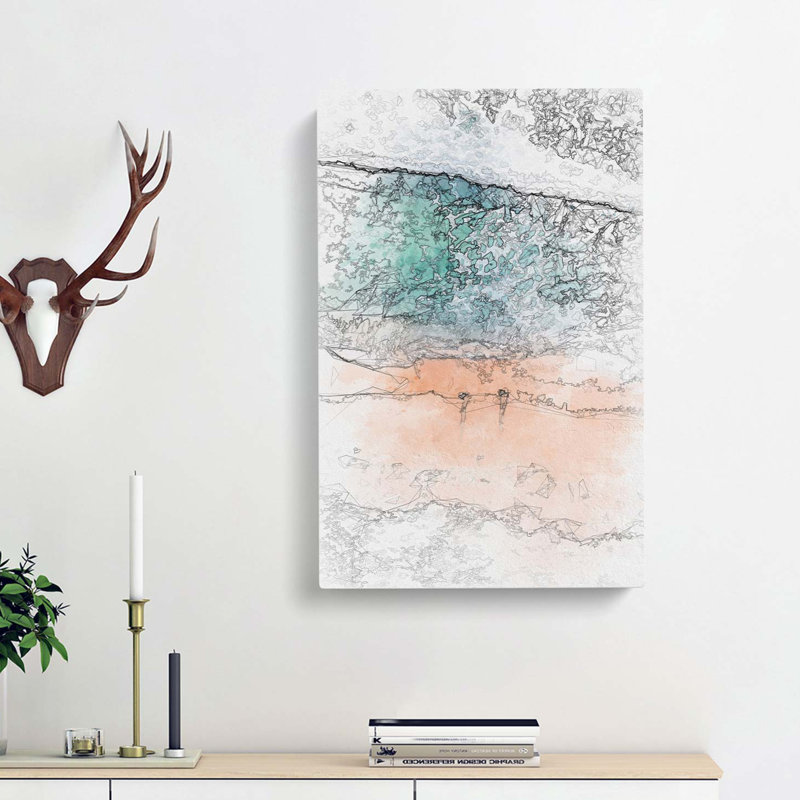 Walking Upon Lampuuk Beach In Abstract - Wrapped Canvas Print, 91cm H x 60cm W x 3cm D