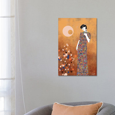 Moon 1 Piece Wrapped Canvas Wall Art