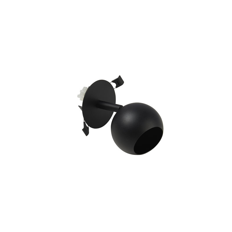 Apollo Recessed, GU10, Sand White, Black 