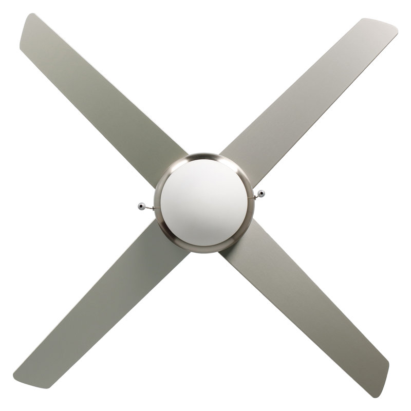 Razo 50" 4-Blade Indoor Ceiling Fan, Brushed Nickel