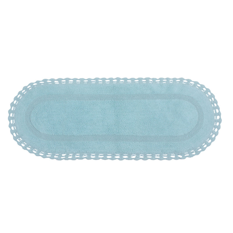 Tapis de bain doux, Aigue-marine, l 21 po x L 54 po