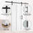 Height Chevron Manufactured Panelled Wood Barn Door with Installation Hardware-92281225