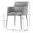 Jahnke Earle Leatherette Dining Arm Chair-581590939