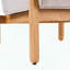 Fauteuil d'appoint Fluffy Shearling, structure en bois massif naturel-1532100720-1532100722