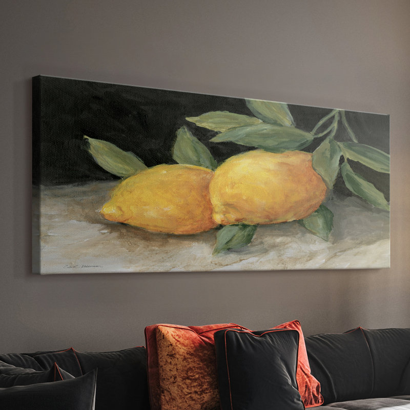 Zesty Lemons II - Toile tendue avec châssis - Prêt à accrocher