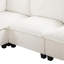 Canapé modulaire en U de 90 po avec canapé-lit modulaire avec repose-pieds mobile et table basse avec appareils de chargement cachés pour le salon-1081516405