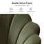 Chaise de travail en velours avec design ergonomique Louise-1651708024