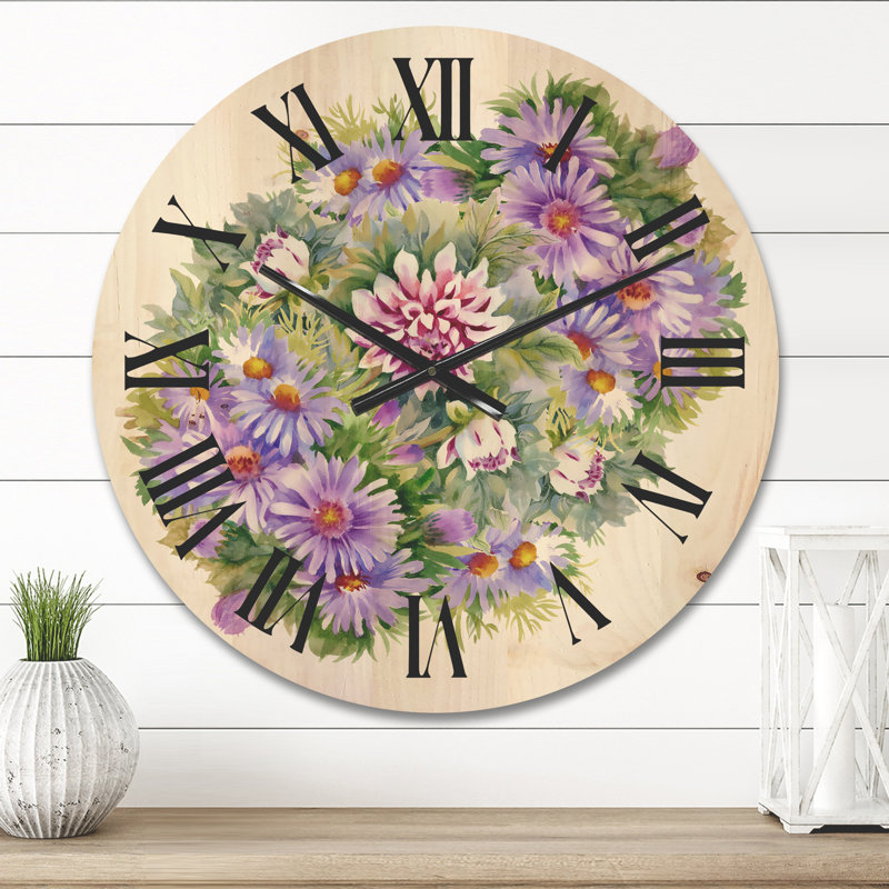 Horloge murale Bouquet, Moyenne