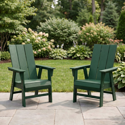Ensemble de 2 chaises Adirondack Modern Curveback