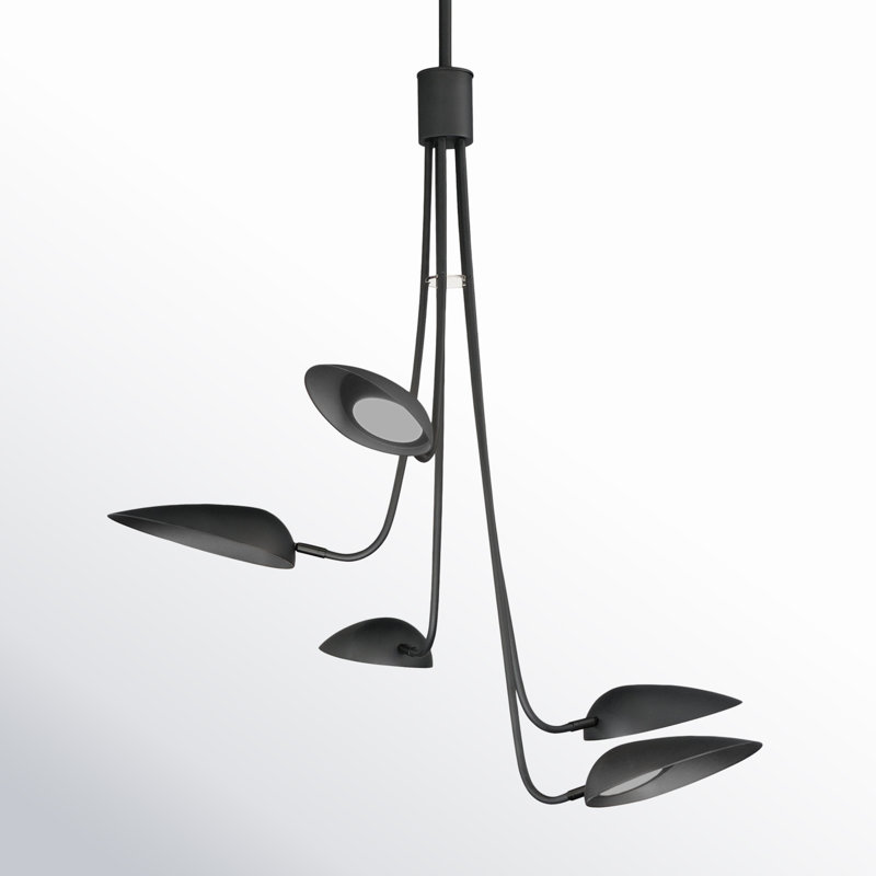 Inge 5 - Light Black LED Novelty Pendant