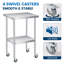 24cm W Stainless Steel Top Workbench