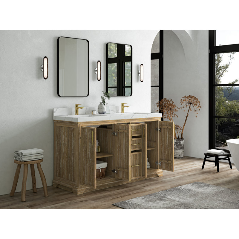 Ensemble de meuble-lavabo double 60 po Emuel