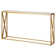 Arlo Unfinished Glass Top Console Table