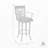 30" Arm Barstool with Pu upholstery